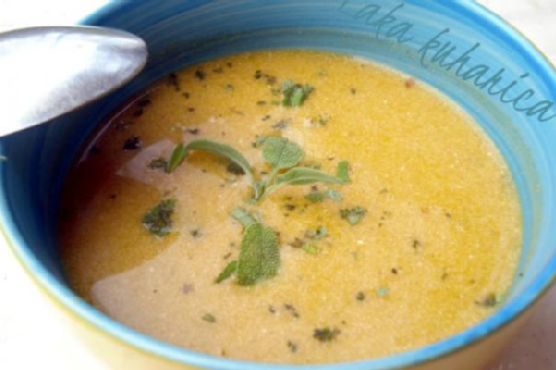 Pumpkin soup with wine